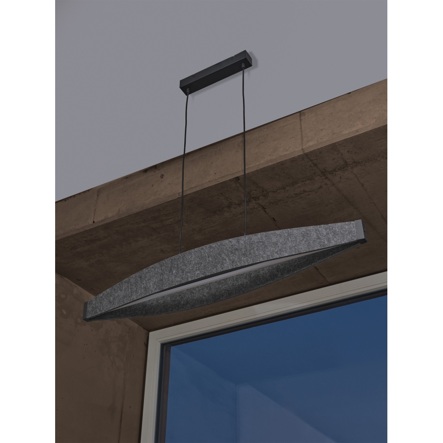 Osram - LED-Pendelleuchte an Kabel DECOR FLAT LED/23W/230V grau