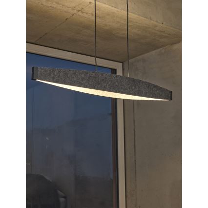 Osram - LED-Pendelleuchte an Kabel DECOR FLAT LED/23W/230V grau
