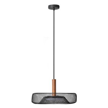Osram - LED-Pendelleuchte an Kabel DECOR MESH LED/18,5W/230V Ø 40 cm schwarz/Gummibaumholz