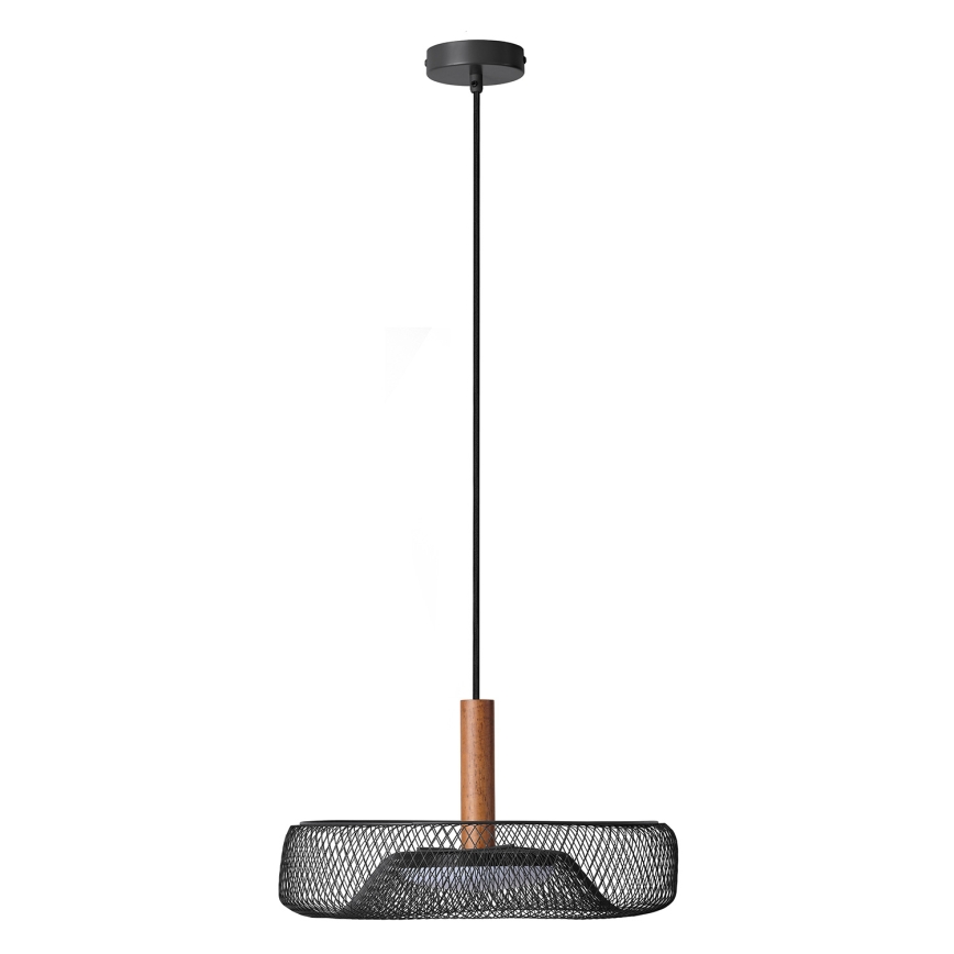 Osram - LED-Pendelleuchte an Kabel DECOR MESH LED/18,5W/230V Ø 40 cm schwarz/Gummibaumholz
