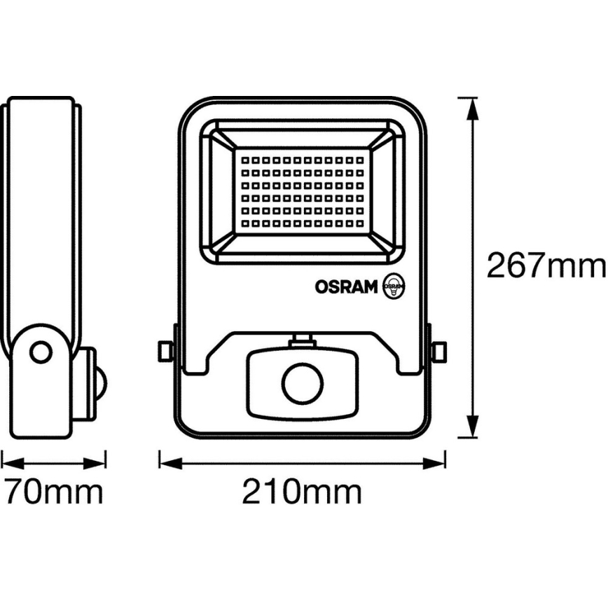 Osram - LED Reflektor mit Sensor ENDURA LED/50W/230V IP44