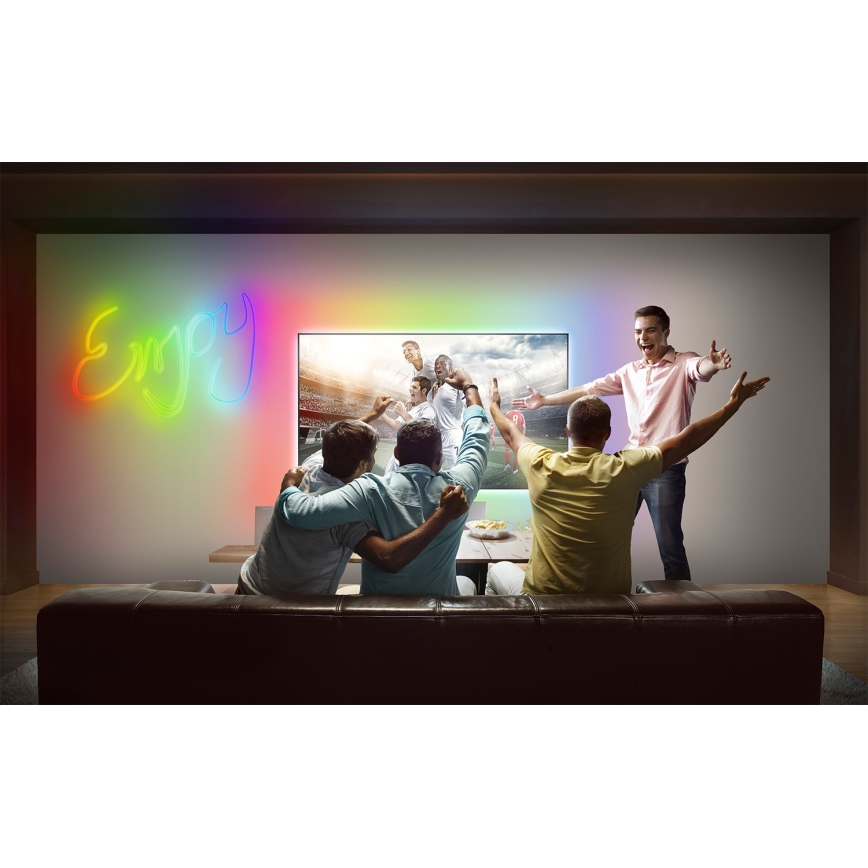 Osram - SMART+ MAGIC LED-RGB, dimmbarer Außen-LED-Streifen 3 m, 15 W, 230 V, IP44, Wi‑Fi+ mit Fernbedienung
