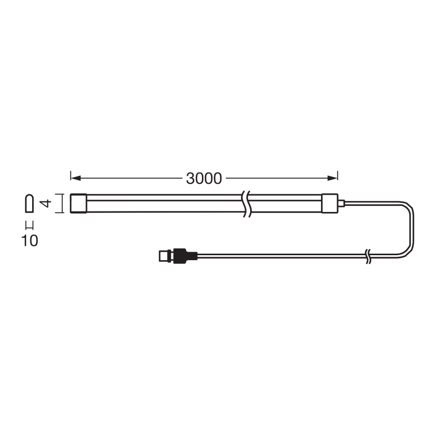Osram - LED RGBW dimmbarer Solar-LED-Streifen FLEX MAGIC 3m LED/1,2W/3,7V 2000 mAh IP44 + Fernbedienung