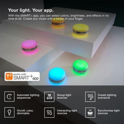 Osram - LED RGB dimmbarer Lautsprecher SMART+ MACARON LED/1,75W/3,7V 450 mAh rosa