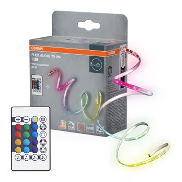 Osram - LED RGB dimmbarer Streifen für Fernseher FLEX AUDIO 2m LED/3,6W/5V + Fernbedienung