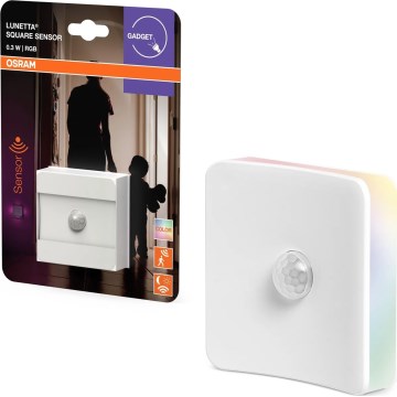 Osram - LED RGB Orientierungsleuchte für die Steckdose mit Sensor LUNETTA LED/0,3W/230V