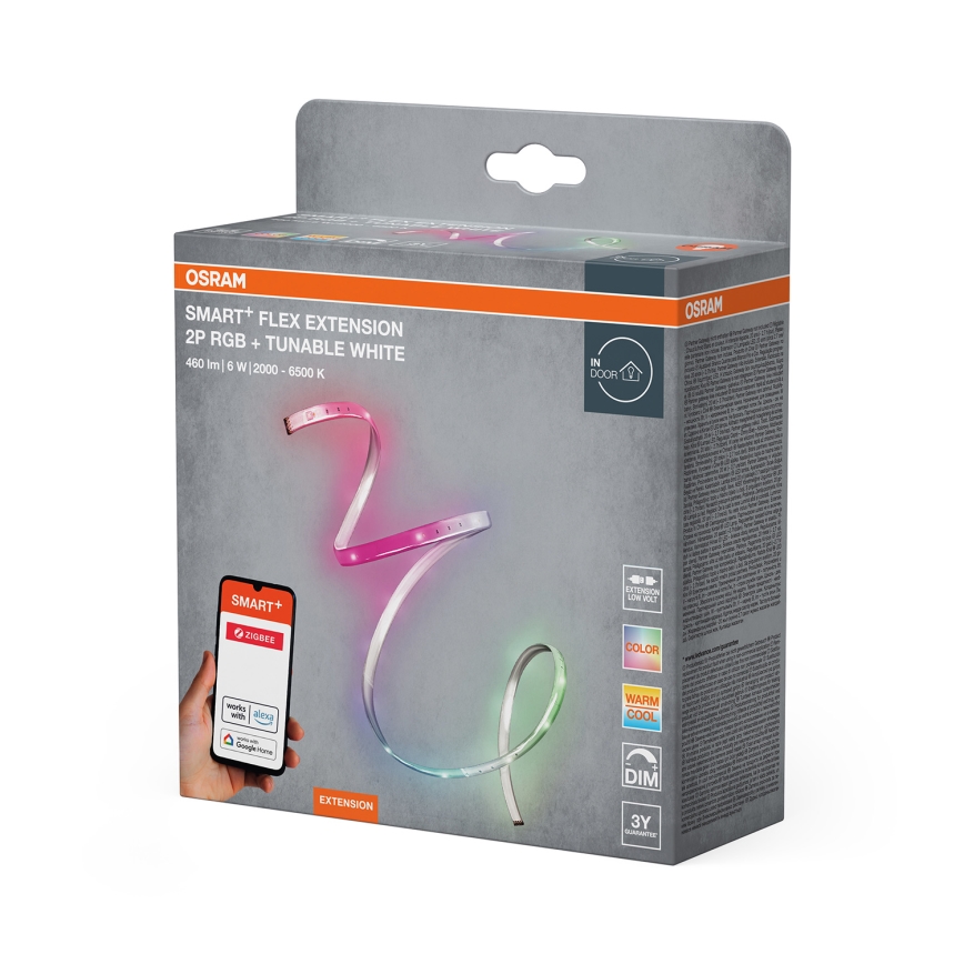 Osram - LED RGB+TW Erweiterungs-LED-Streifen, dimmbar SMART+ FLEX 1,2m LED/6W/12V