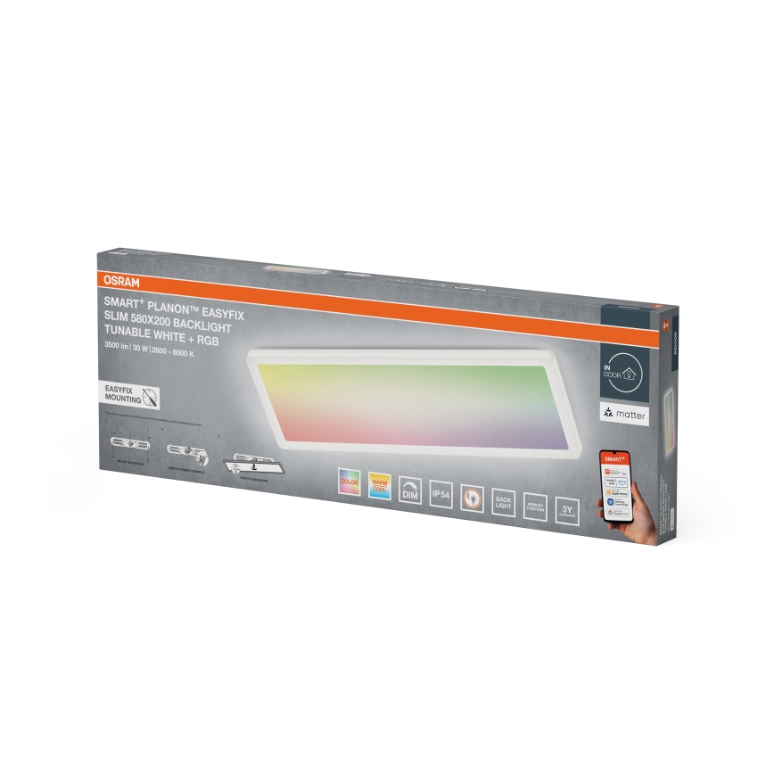 Osram - LED RGBW Dimmbare Deckenleuchte SMART+ PLANON LED/30W/230V 2800-6500K 58x20 cm Wi-Fi IP54 weiß