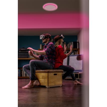 Osram - SMART+ ORBIS LED RGBW dimmbare Deckenleuchte, 25 W, 230 V, Ø 40 cm, 2700–6500 K, Wi‑Fi