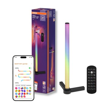 Osram - LED RGBW dimmbare Tischlampe SMART+ MAGIC LED/7,5W/230V 2700-6500K schwarz Wi-Fi + Fernbedienung