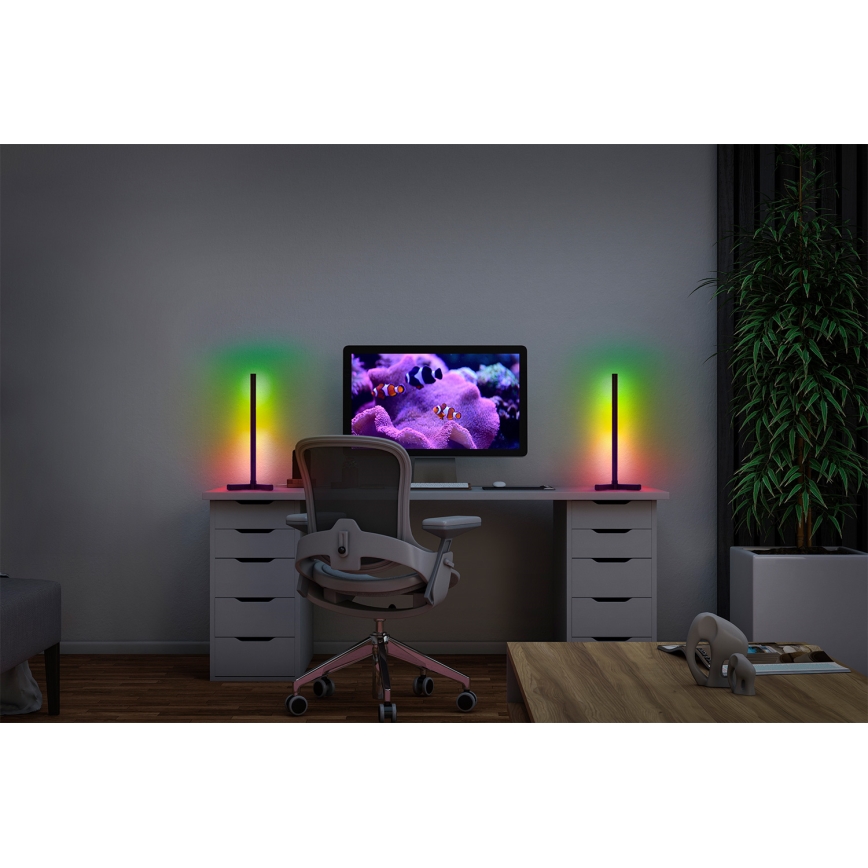 Osram - LED RGBW dimmbare Tischlampe SMART+ MAGIC LED/7,5W/230V 2700-6500K schwarz Wi-Fi + Fernbedienung