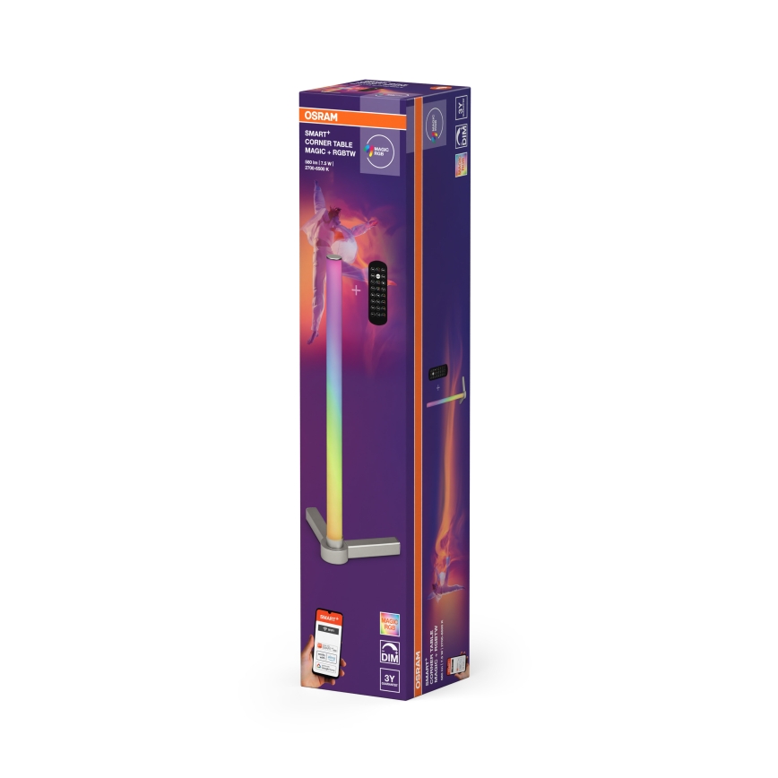 Osram - LED RGBW dimmbare Tischlampe SMART+ MAGIC LED/7,5W/230V 2700-6500K silber Wi-Fi + Fernbedienung