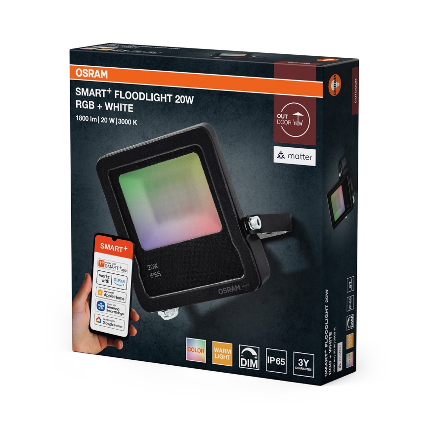 Osram - LED RGBW dimmbarer Strahler SMART+ FLOODLIGHT LED/20W/230V IP65 Wi-Fi