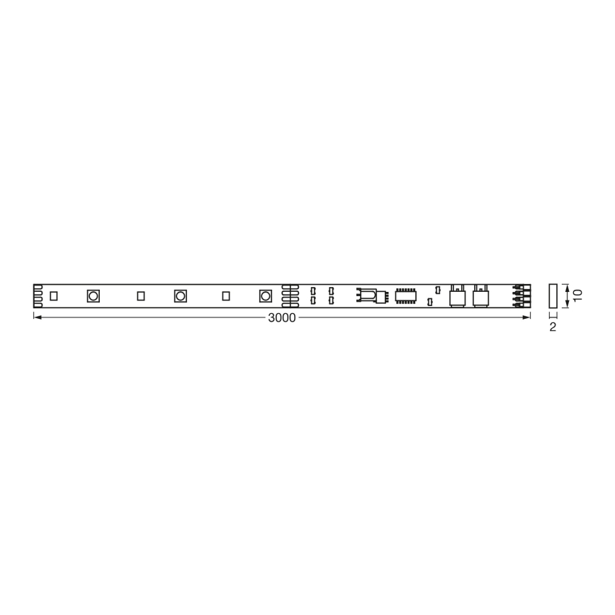 Osram - LED RGBW dimmbarer Streifen FLEX 3m LED/10W/230V + Fernbedienung