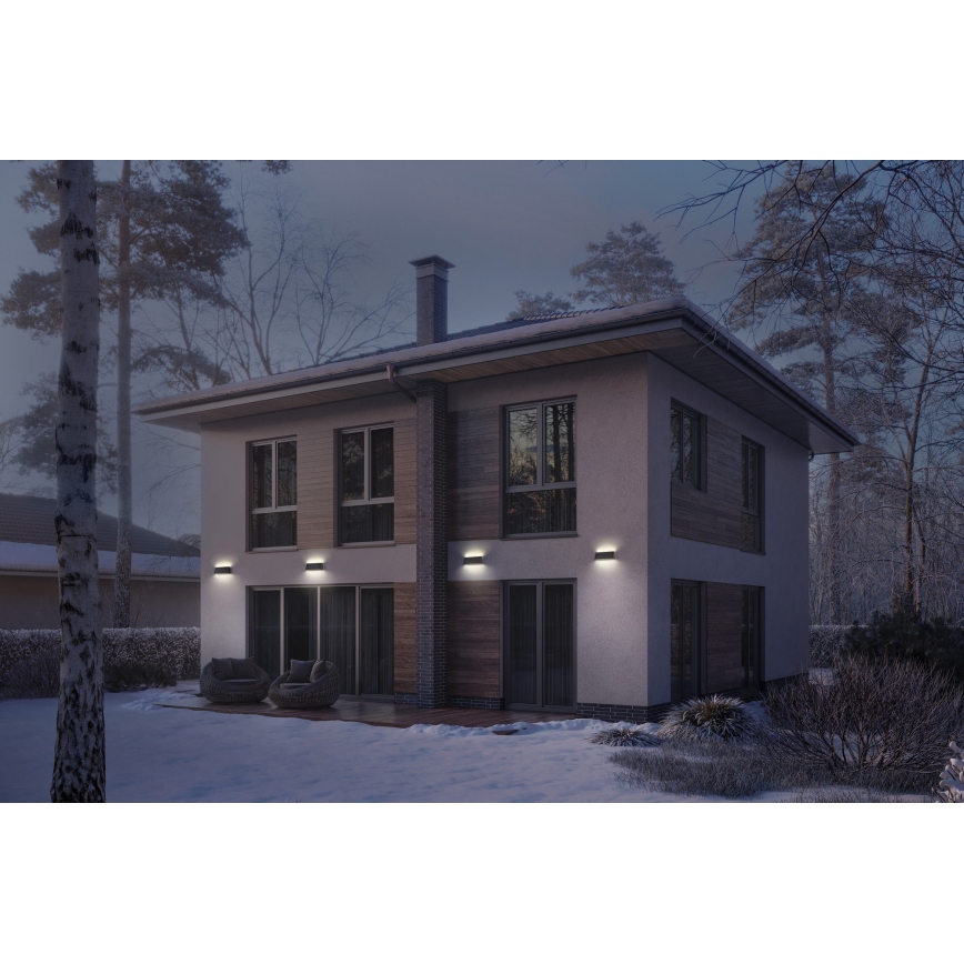 Osram - LED dimmbare Solar-Wandleuchte ENDURA STYLE LED/7,1W/4,2V 2000 mAh IP44 Anthrazit