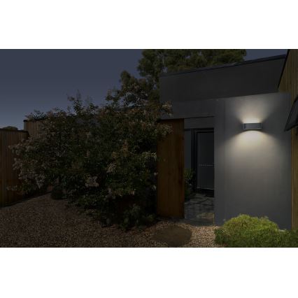 Osram - dimmbare LED-Solar-Wandleuchte ENDURA STYLE LED/7,6W/4,2V 2000 mAh IP65 anthrazit