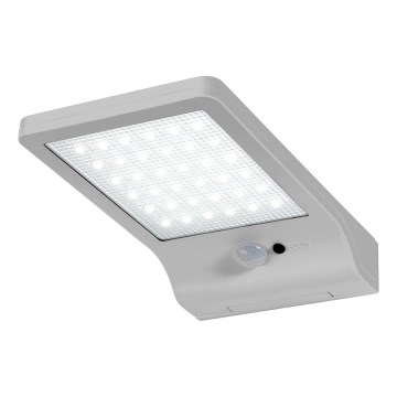 Osram - LED Solar-Wandleuchte mit Sensor DOORLED LED/3W/3,3V 2000 mAh IP44 silber