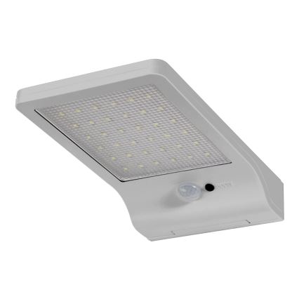 Osram - LED Solar-Wandleuchte mit Sensor DOORLED LED/3W/3,3V 2000 mAh IP44 silber