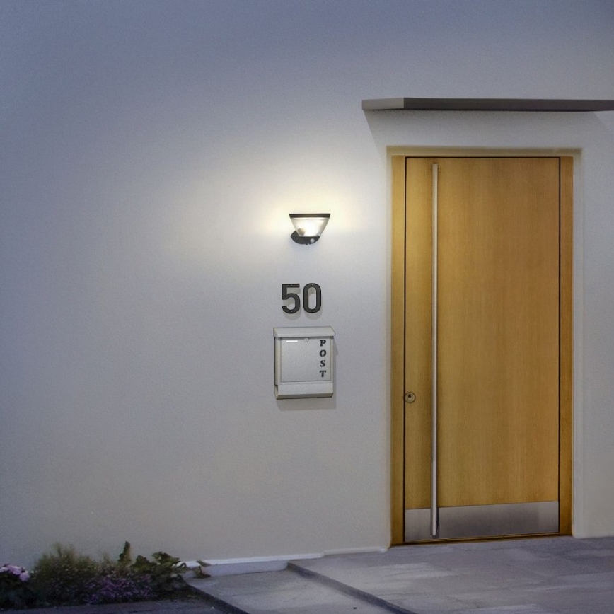 Osram - LED-Solarwandleuchte mit Sensor ENDURA LED/5W/ černá