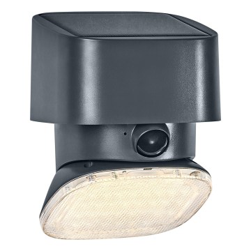 Osram - LED-Solar-Wandleuchte mit Sensor ENDURA STYLE LED/10,3W/4,2V 2000 mAh IP54 Anthrazit