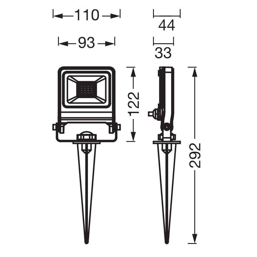 Osram - LED-Reflektor ENDURA LED/10W/230V 3000K IP65 anthrazit