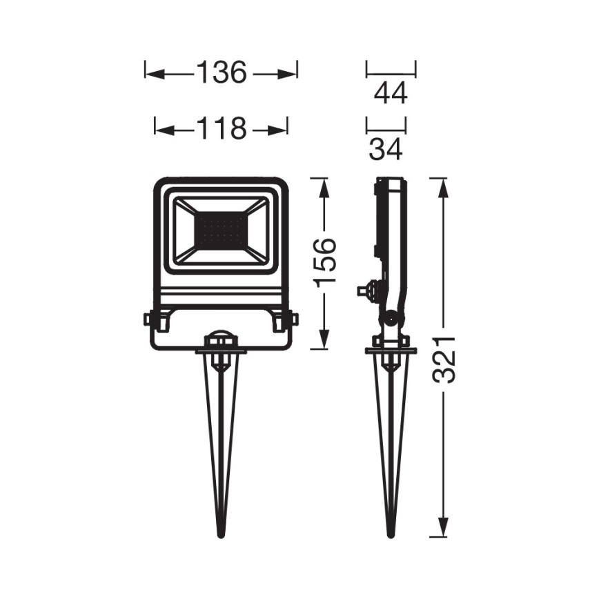 Osram - LED-Strahler ENDURA LED/20W/230V 3000K IP65 anthrazit