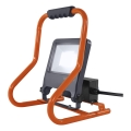 Osram - LED-Strahler mit Halterung und Steckdosen R-STAND LED/50W/230V 4000K IP44 orange/anthrazit