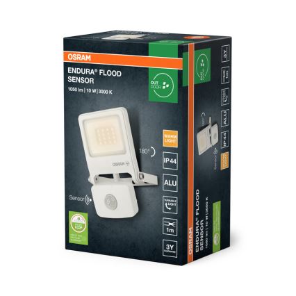 Osram - LED-Strahler mit Sensor ENDURA LED/10W/230V 3000K IP44