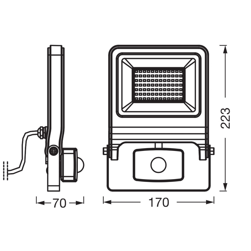Osram - LED-Strahler mit Sensor ENDURA LED/50W/230V 4000K IP44