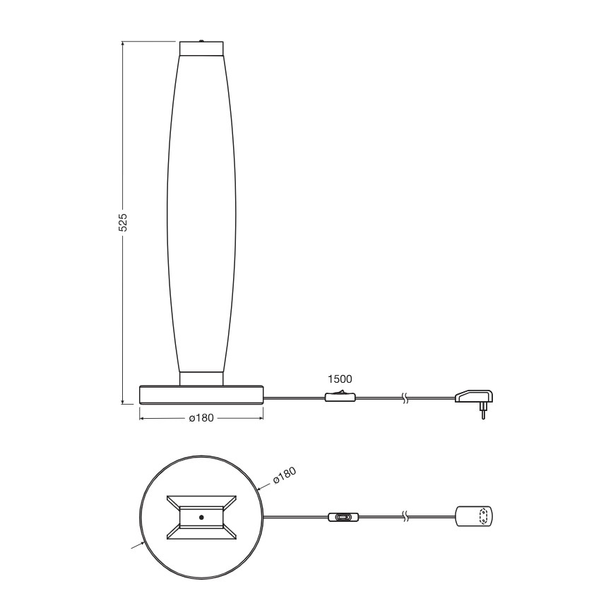 Osram - LED Tischleuchte DECOR FLAT LED/13W/230V grau