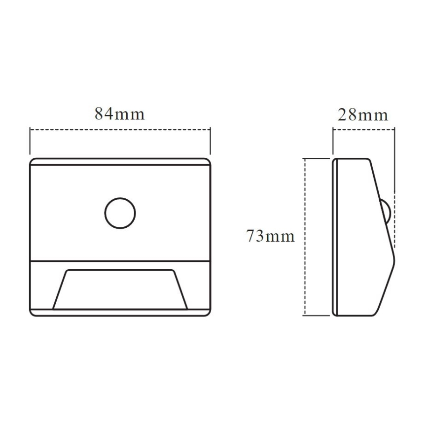 Osram - LED-Treppenleuchte mit Sensor NIGHTLUX LED/0,25W/3xAAA IP54 weiß