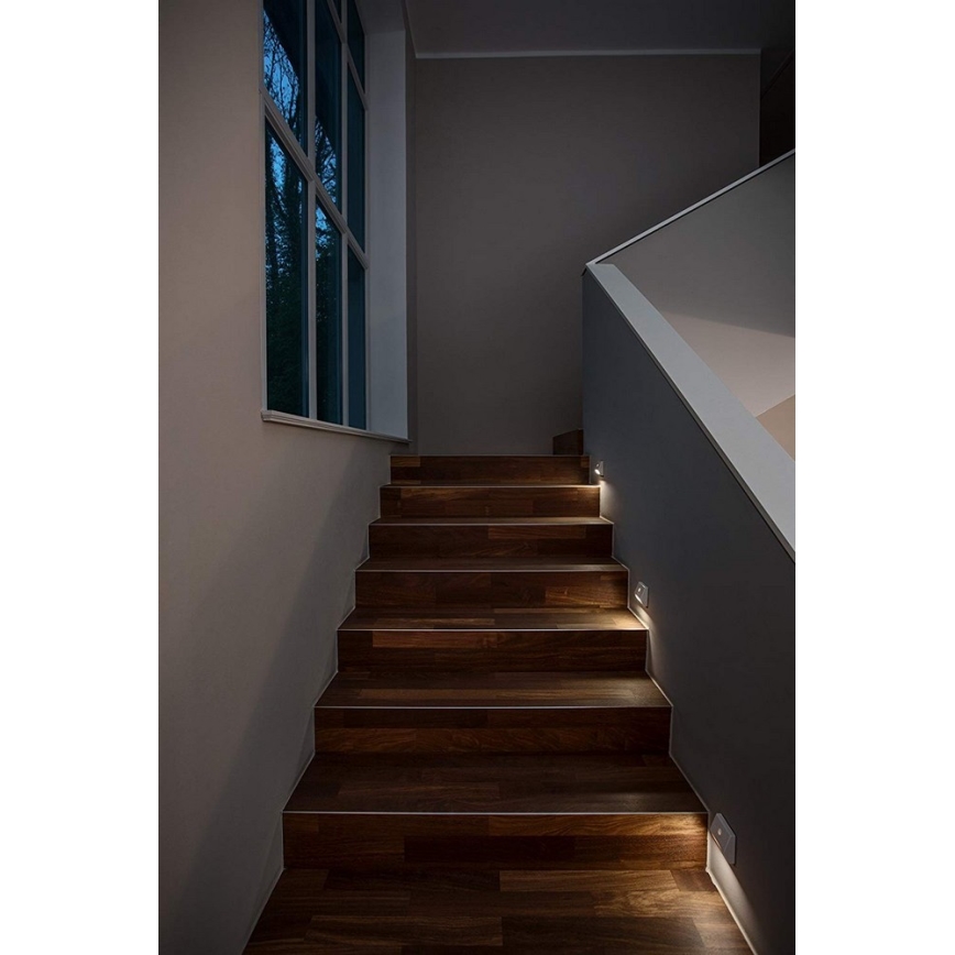 Osram - LED-Treppenlicht mit Sensor NIGHTLUX LED/0,25W/3xAAA weiß IP54