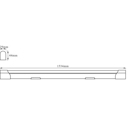 Osram - LED-Unterbauleuchte BATTEN LED/24W/230V 153,4 cm