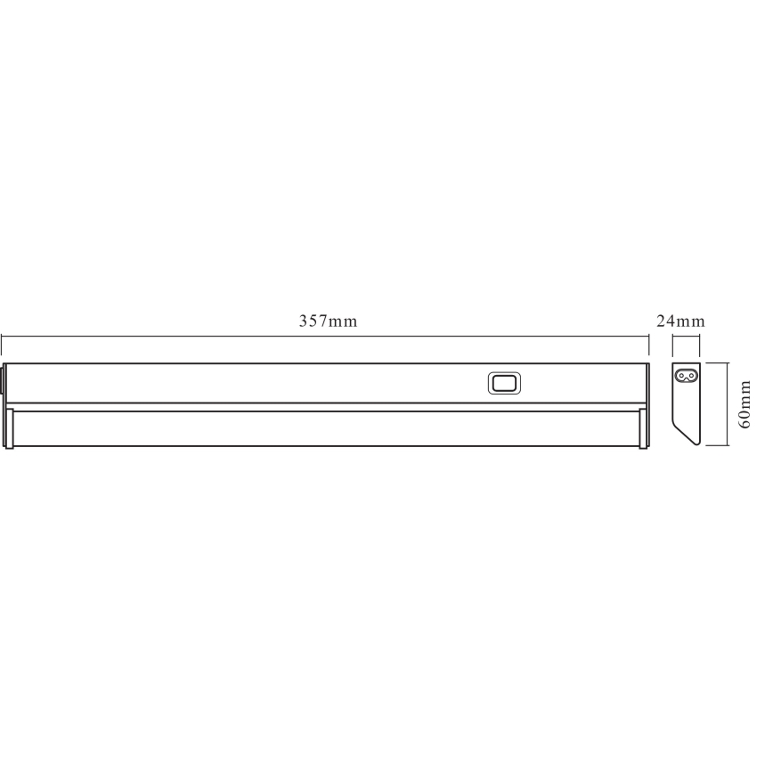 Osram - LED-Unterbauleuchte LINEAR LED/6W/230V 3000K 35,7 cm silber