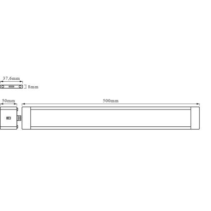 Osram - dimmbare LED-Unterbauleuchte mit Bewegungsmelder CABINET LED/10W/230V 3000K 50 cm weiß