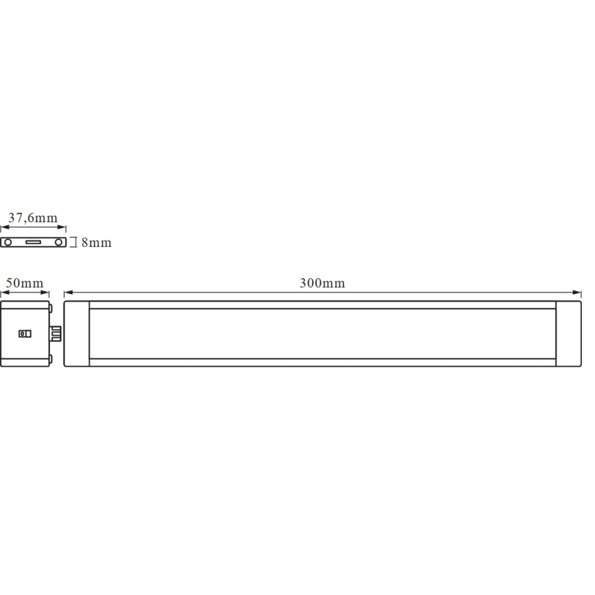 Osram - Dimmbare LED-Unterbauleuchte mit Bewegungsmelder CABINET LED/11W/230V 3000K 30 cm weiß