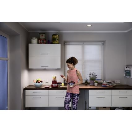 Osram - LINEARLED LED-Unterbauleuchte mit Bewegungs- und Dämmerungssensor, 1,9 W, 6 V, 4×AA, 4000 K, 21,4 cm, weiß