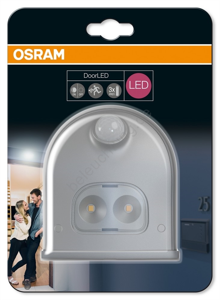Osram - LED-Wandleuchte für außen mit Sensor DOORLED LED/0,95/3xAA IP54