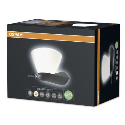 Osram - LED-Wandleuchte für außen mit Sensor ENDURA LED/7W/230V IP44