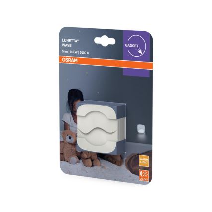 Osram - LUNETTA LED-Nachtlicht zum Einstecken mit Dämmerungssensor, 0,5 W / 230 V