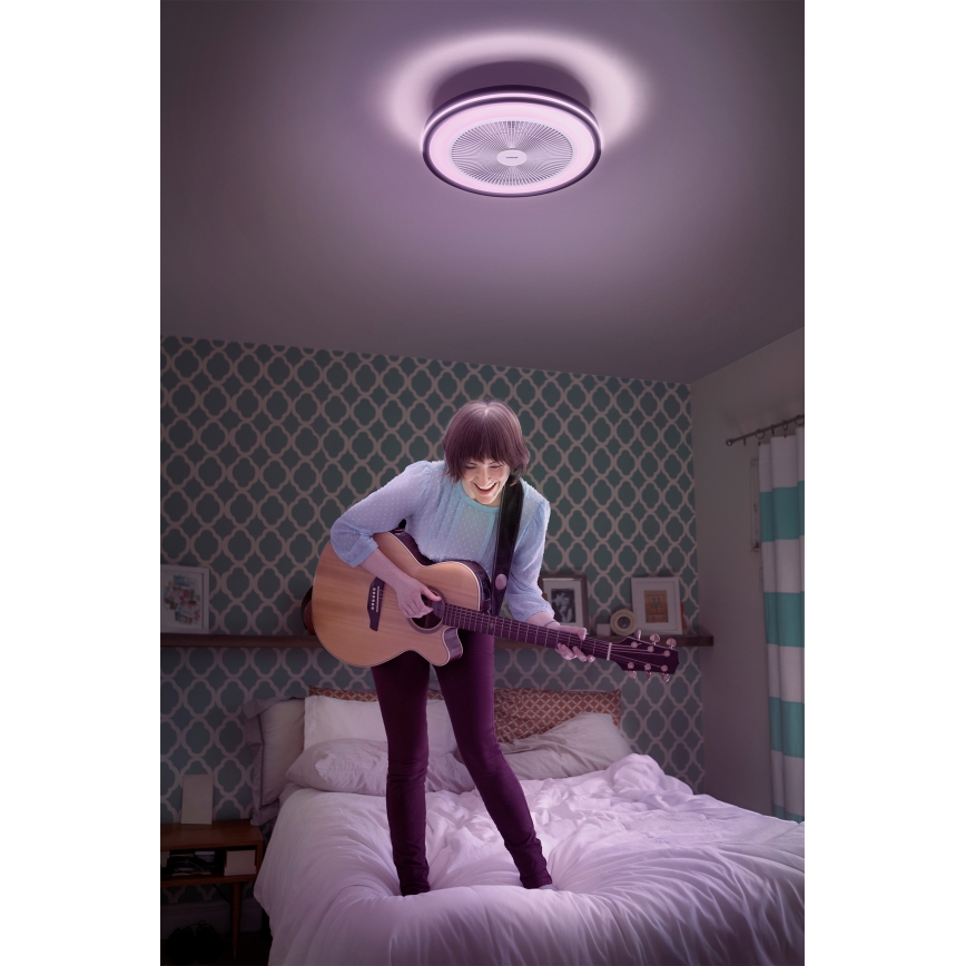 Osram - Dimmbare LED-Deckenleuchte mit Ventilator MURLAN LED/26W/230V 3000-6500K + Fernbedienung