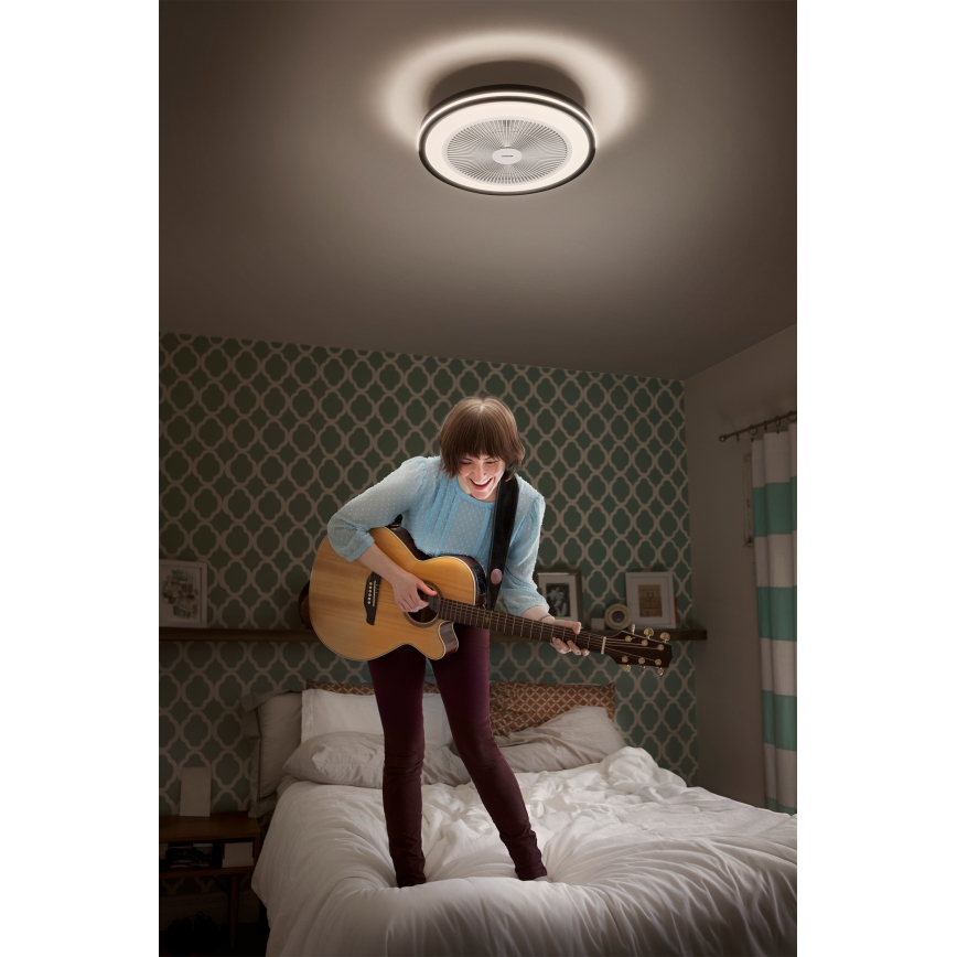 Osram - Dimmbare LED-Deckenleuchte mit Ventilator MURLAN LED/26W/230V 3000-6500K + Fernbedienung