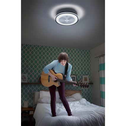 Osram - Dimmbare LED-Deckenleuchte mit Ventilator MURLAN LED/26W/230V 3000-6500K + Fernbedienung