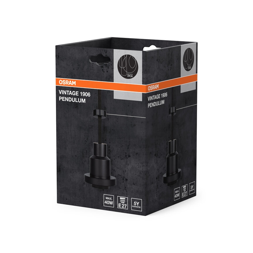 Osram - Netzkabel PENDULUM 1xE27/40W/230V schwarz
