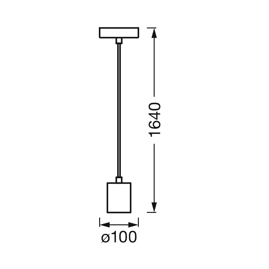 Osram - Netzkabel PENDULUM ROUND 1xE27/15W/230V glänzender Chrom