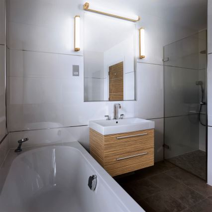 Osram - Dimmbare LED-Badspiegelleuchte ORBIS TUBE LED/9W/230V 3000/4000K 40 cm IP44 braun