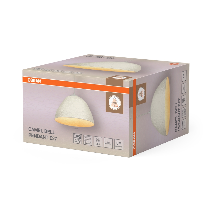 Osram - Pendelleuchte an Kabel CAMEL BELL 1xE27/9W/230V Ø 37,5 cm