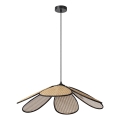 Osram - Pendelleuchte an Kabel DECOR RATTAN 1xE27/15W/230V Ø 69 cm beige/schwarz