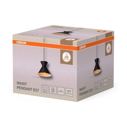 Osram - Pendelleuchte an Kabel DECOR WAIST 1xE27/40W/230V schwarz