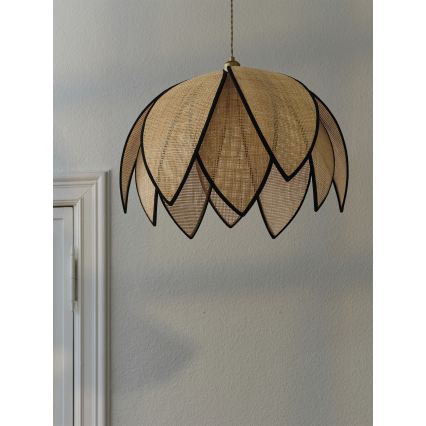 Osram - Pendelleuchte DECOR RATTAN, 1x E27/15W/230V, Ø 67 cm, Beige/Schwarz